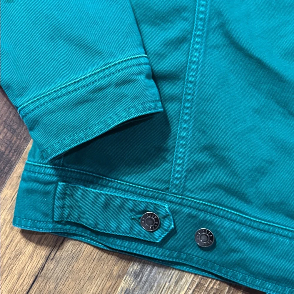 Aime Leon Dore SS20 Denim Jacket in Green - Size Medium - Good Condition